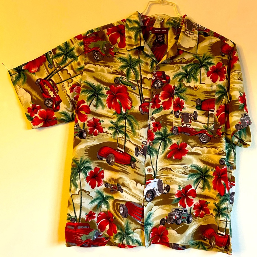 Hot Rod Hawaiian Shirt size L
